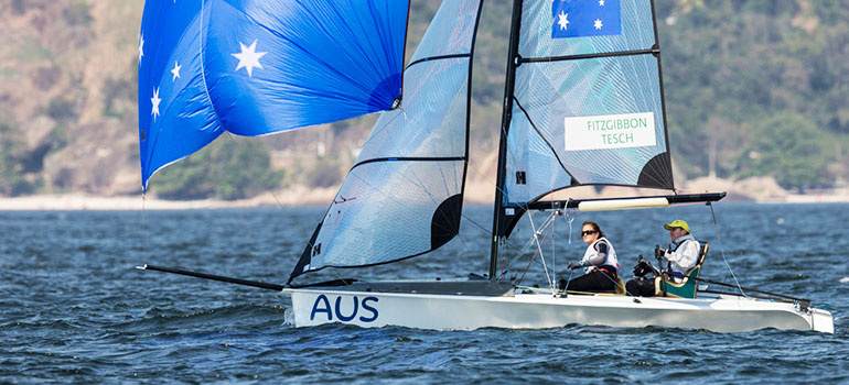 Australian sailing team competing