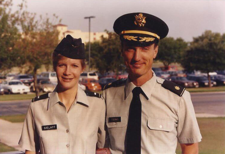 Karen and Mike during their time in the U.S. Army